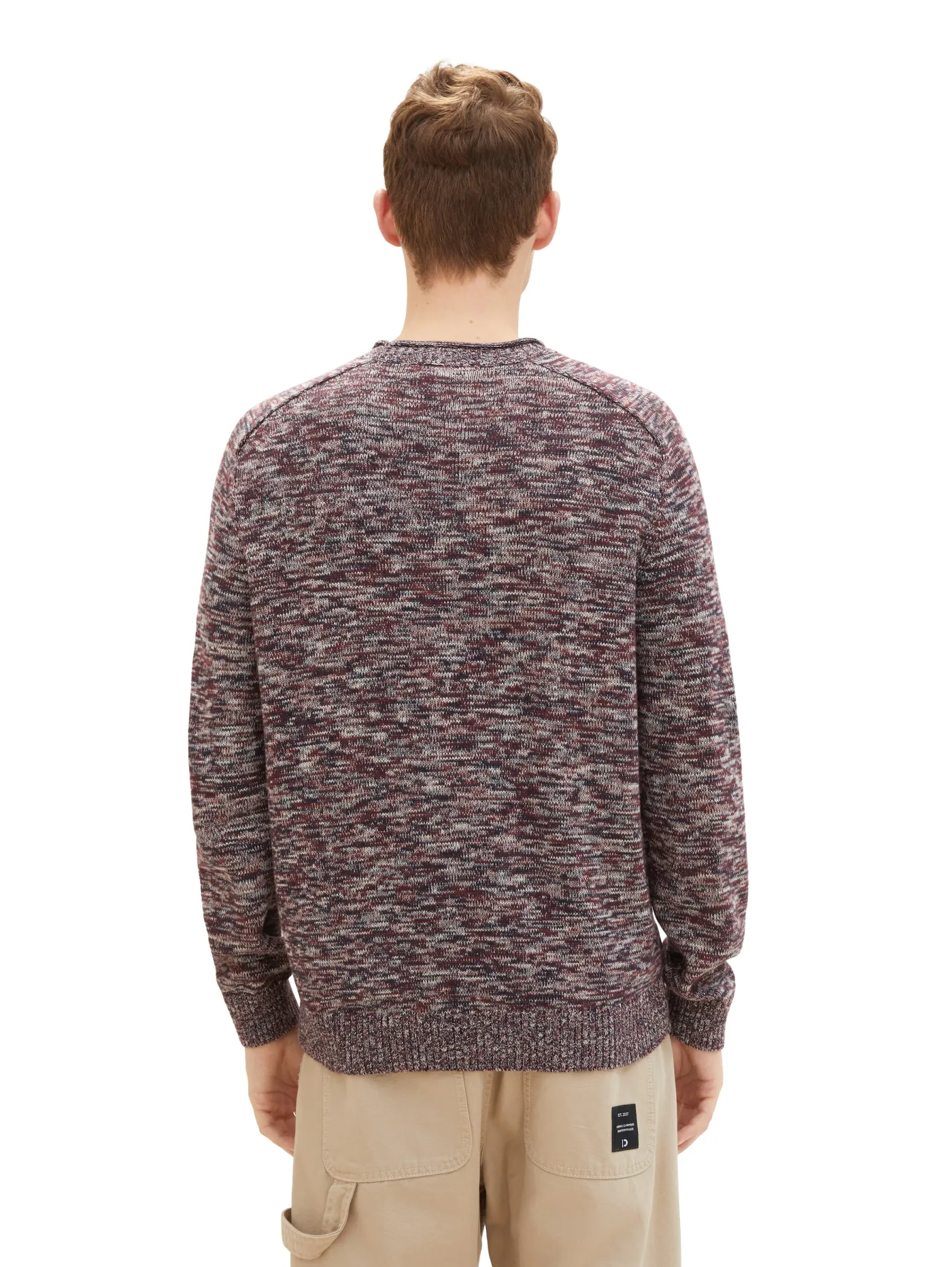 Strickpullover in Melange Optik