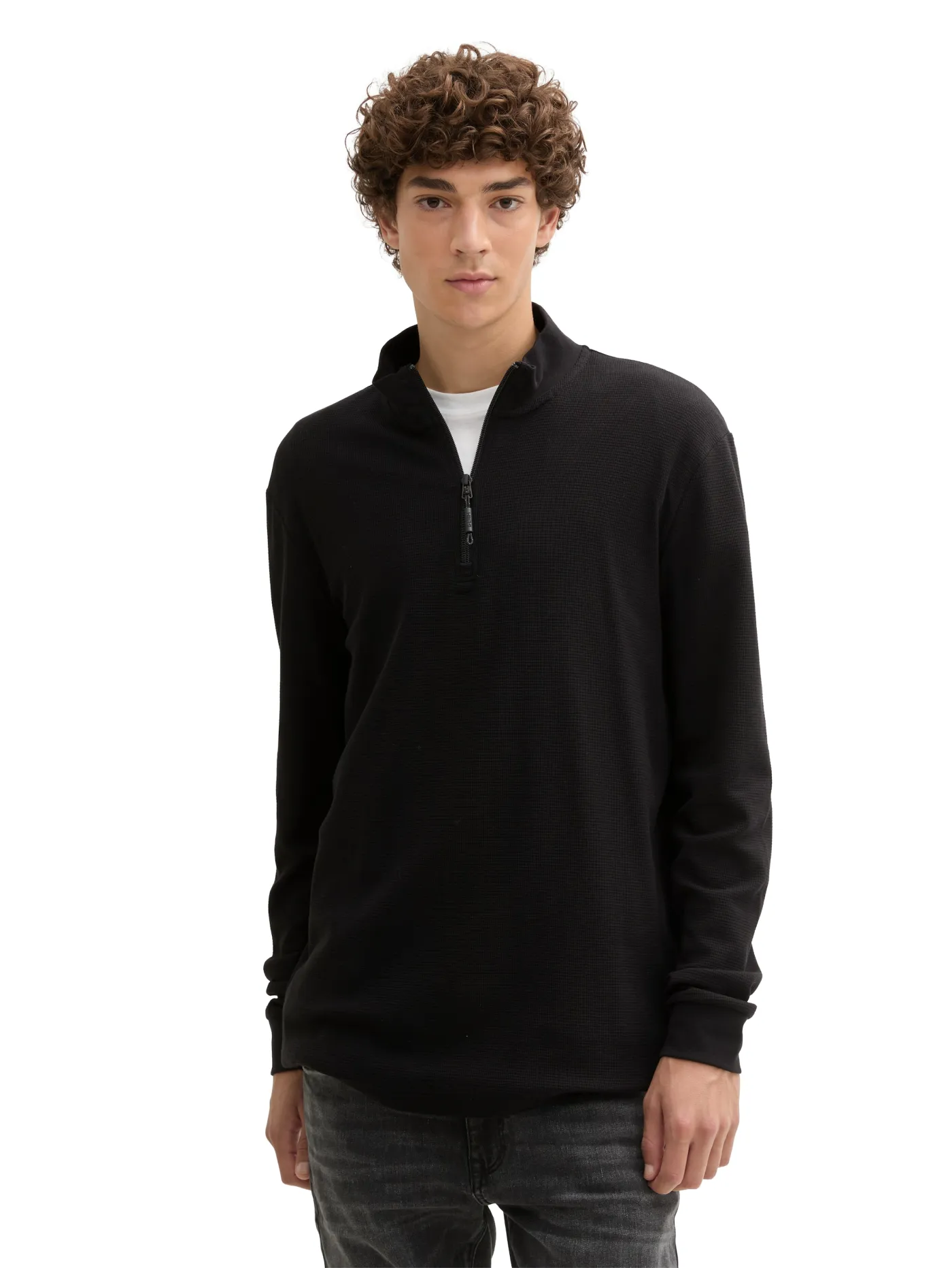 Longsleeve mit Stehkragen