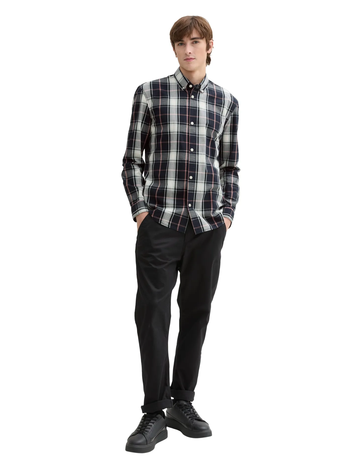 Relaxed Fit Hemd mit Karomuster