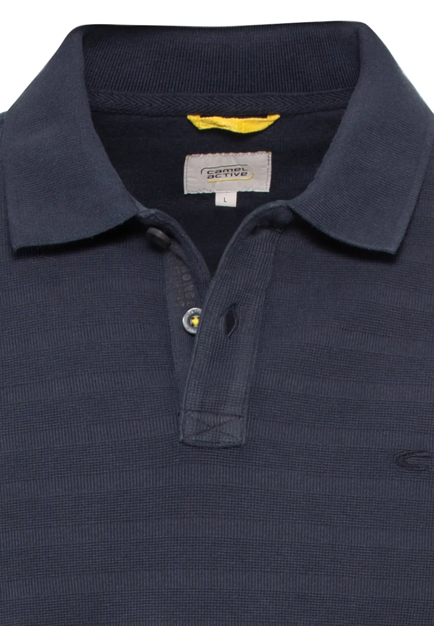 Kurzarm Poloshirt im tonalen Streifenmuster
