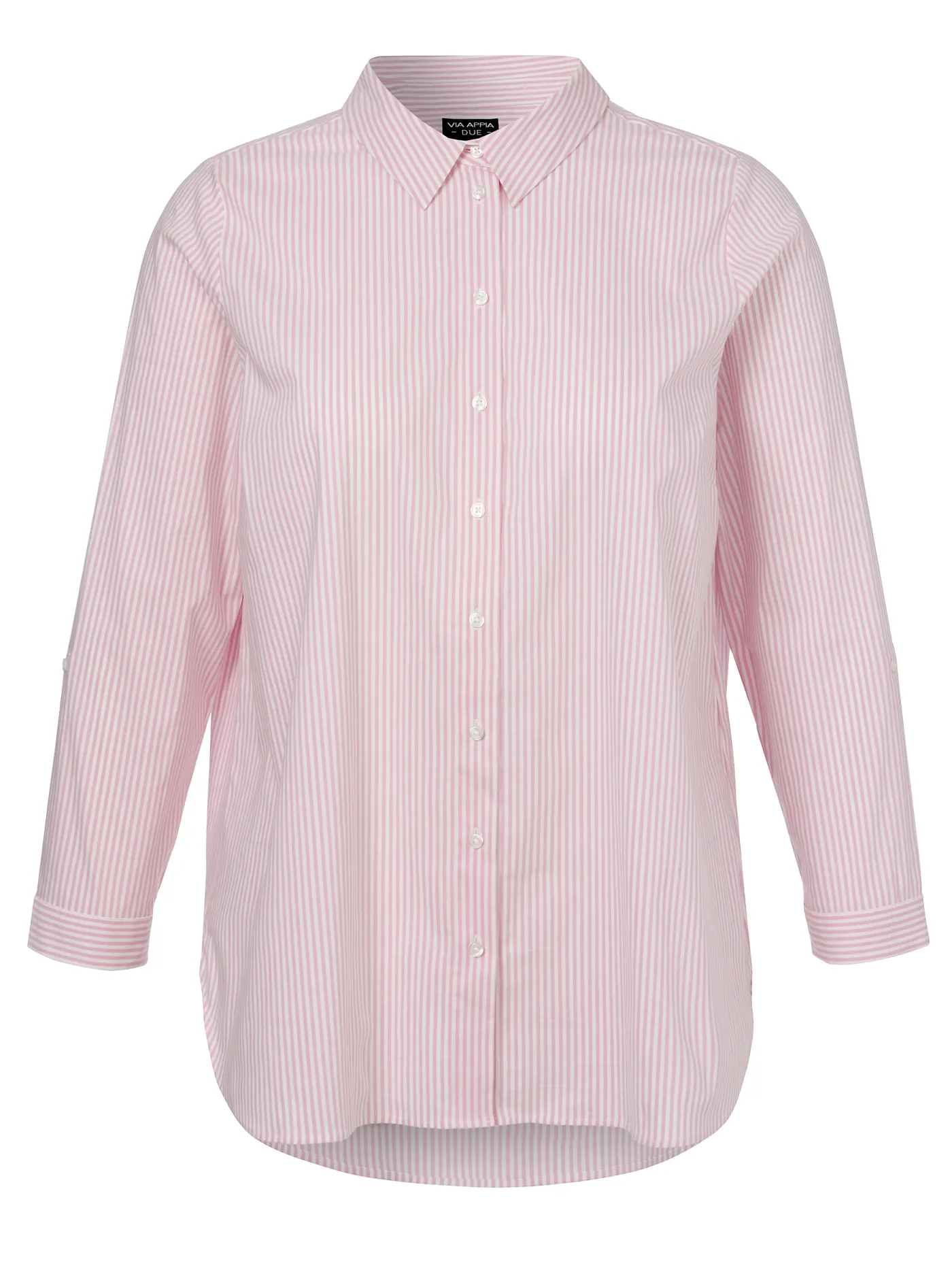 Bluse Hemdkragen 1/1 Arm  Streifen
