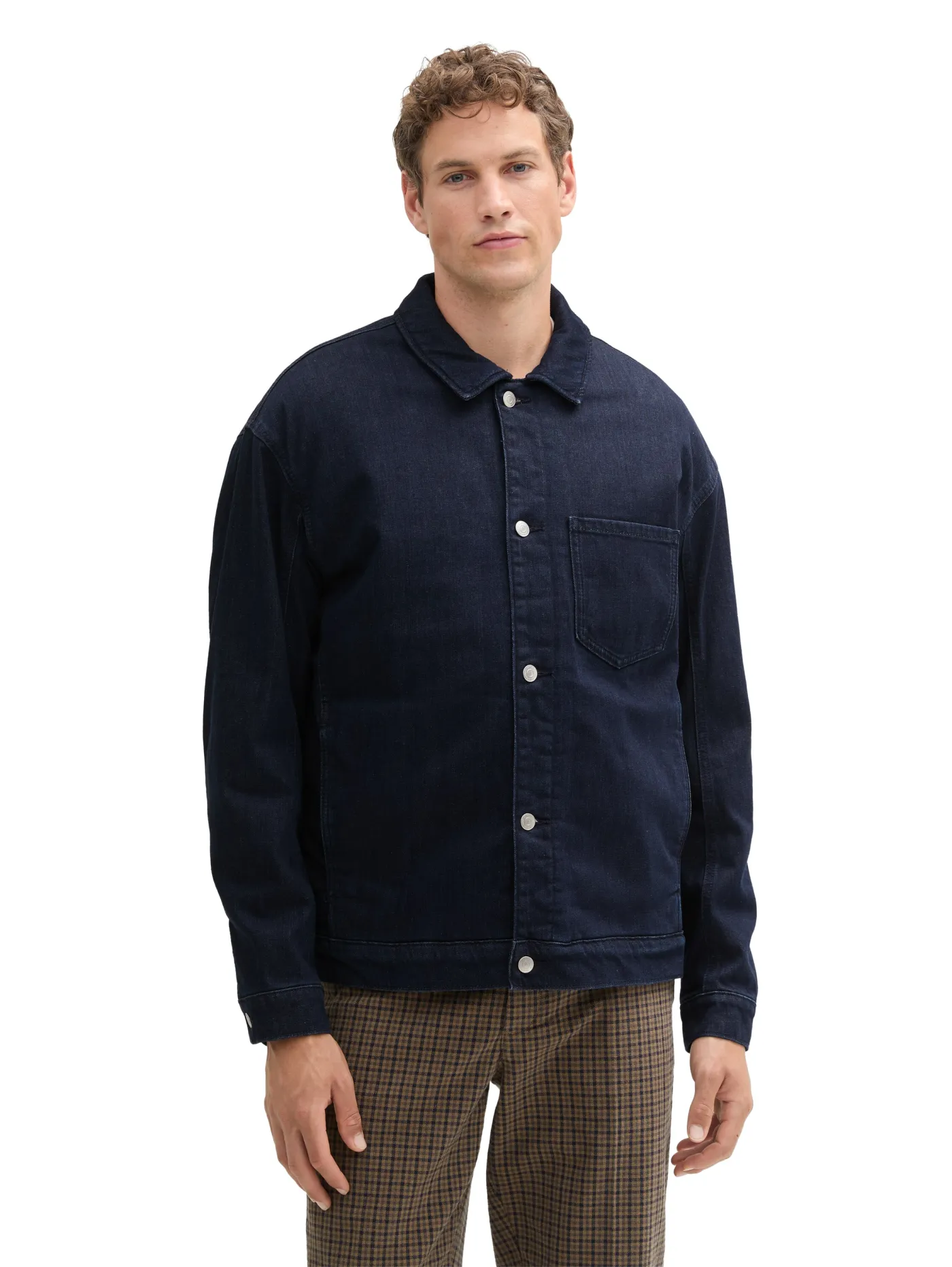 Jeansjacke mit Teddyfutter
