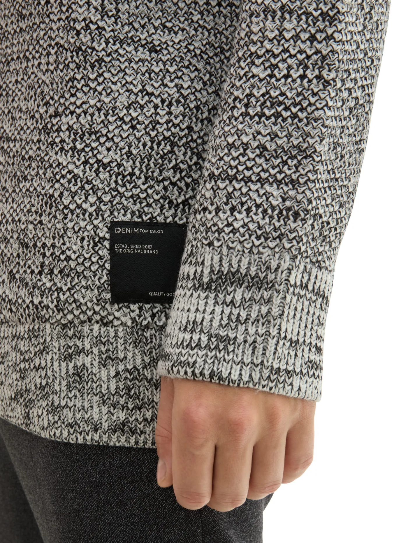 Troyer Strickpullover mit Reißverschluss