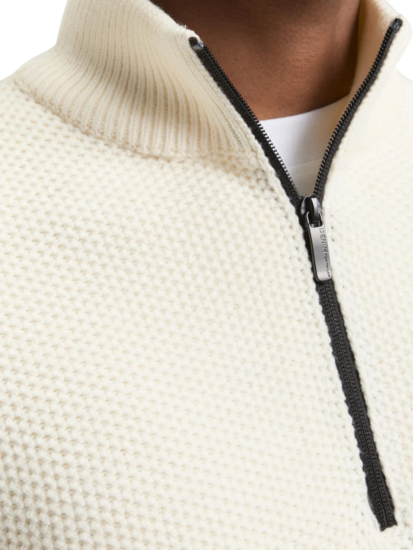 Troyer Strickpullover mit Reißverschluss