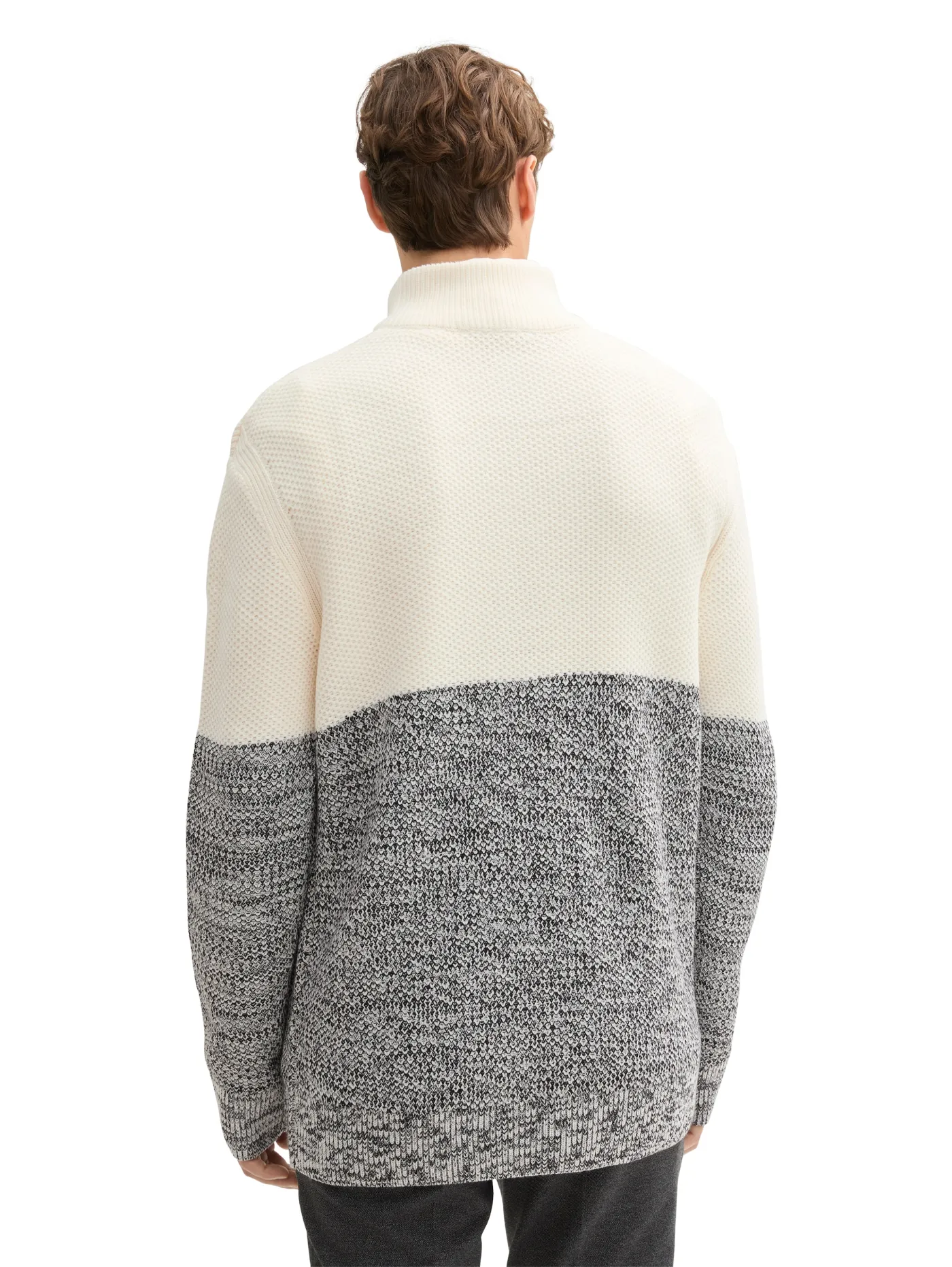 Troyer Strickpullover mit Reißverschluss