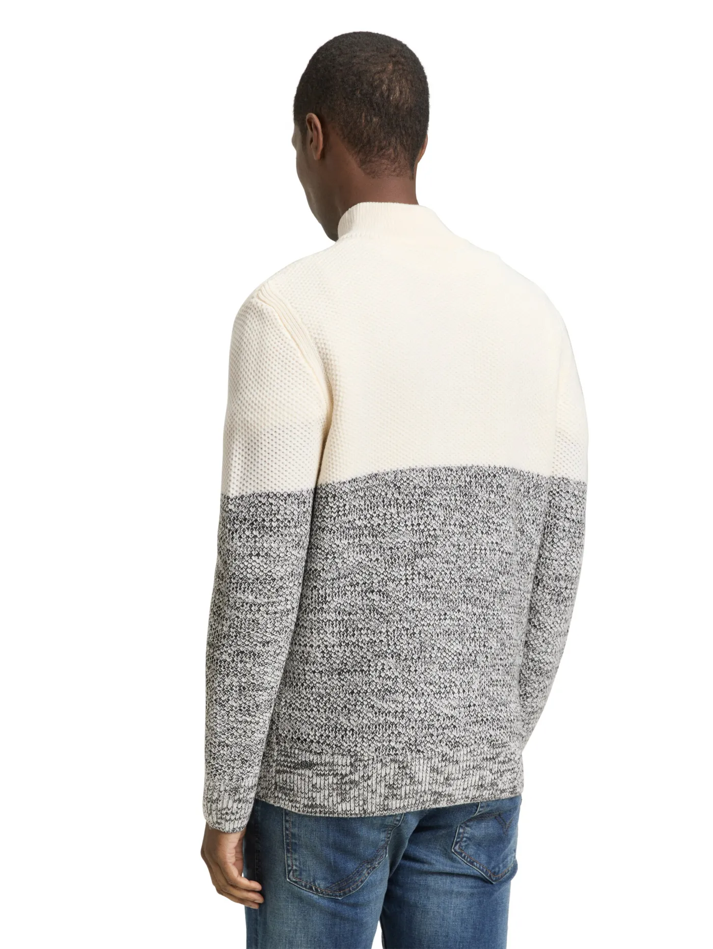 Troyer Strickpullover mit Reißverschluss