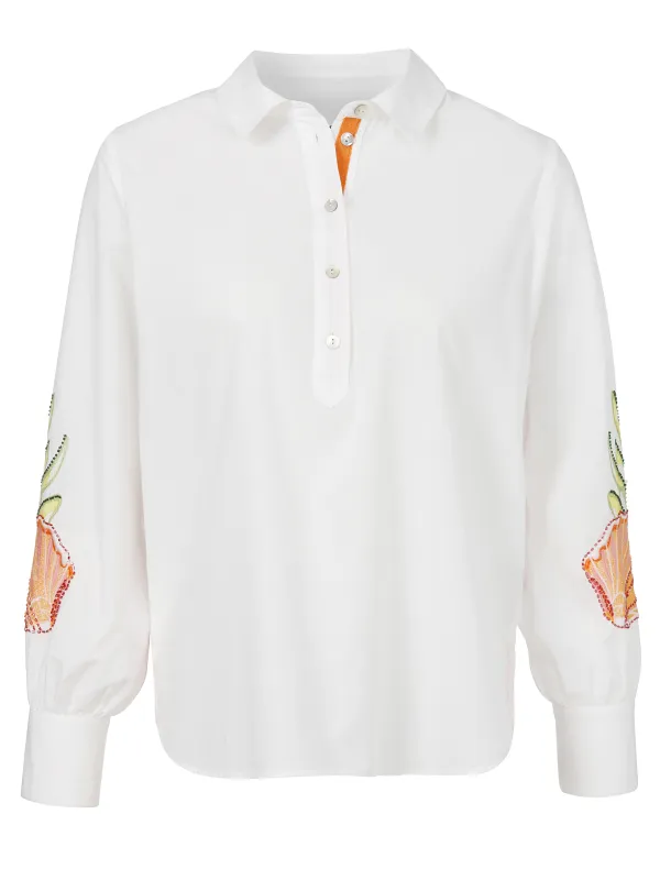 Bluse Hemdkragen 1/1 Arm