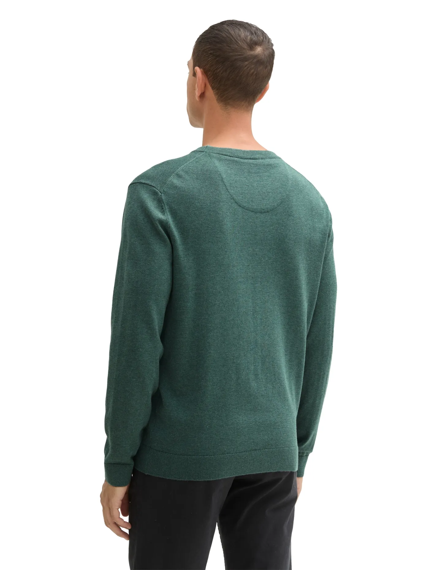 Basic Strickpullover aus Baumwolle
