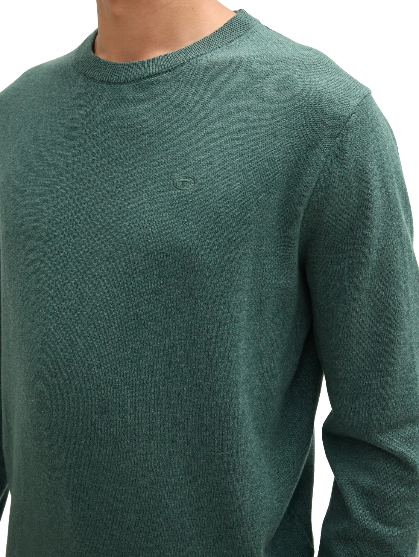 Basic Strickpullover aus Baumwolle