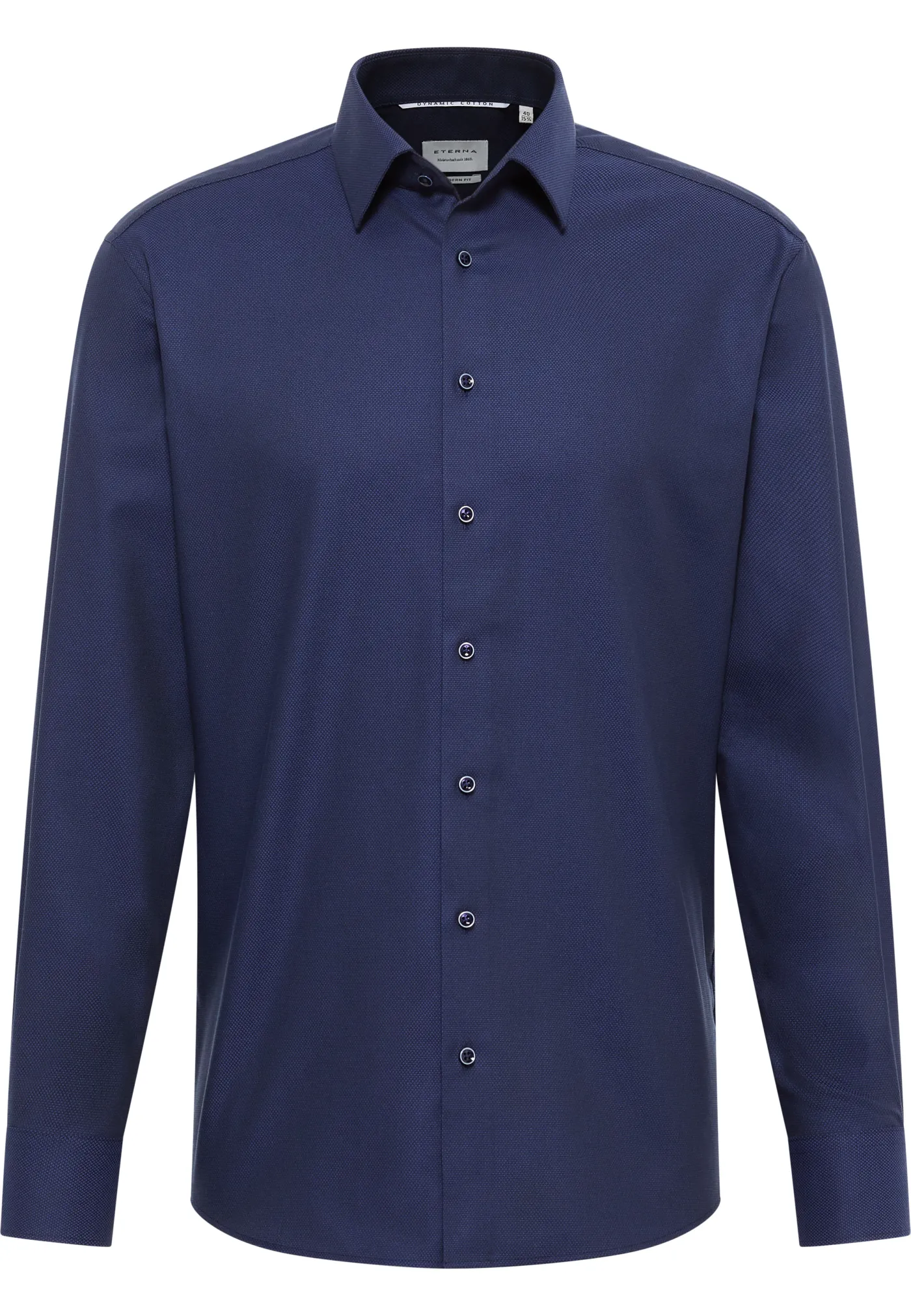 Dynamic Cotton Dobbydesign Langarm
