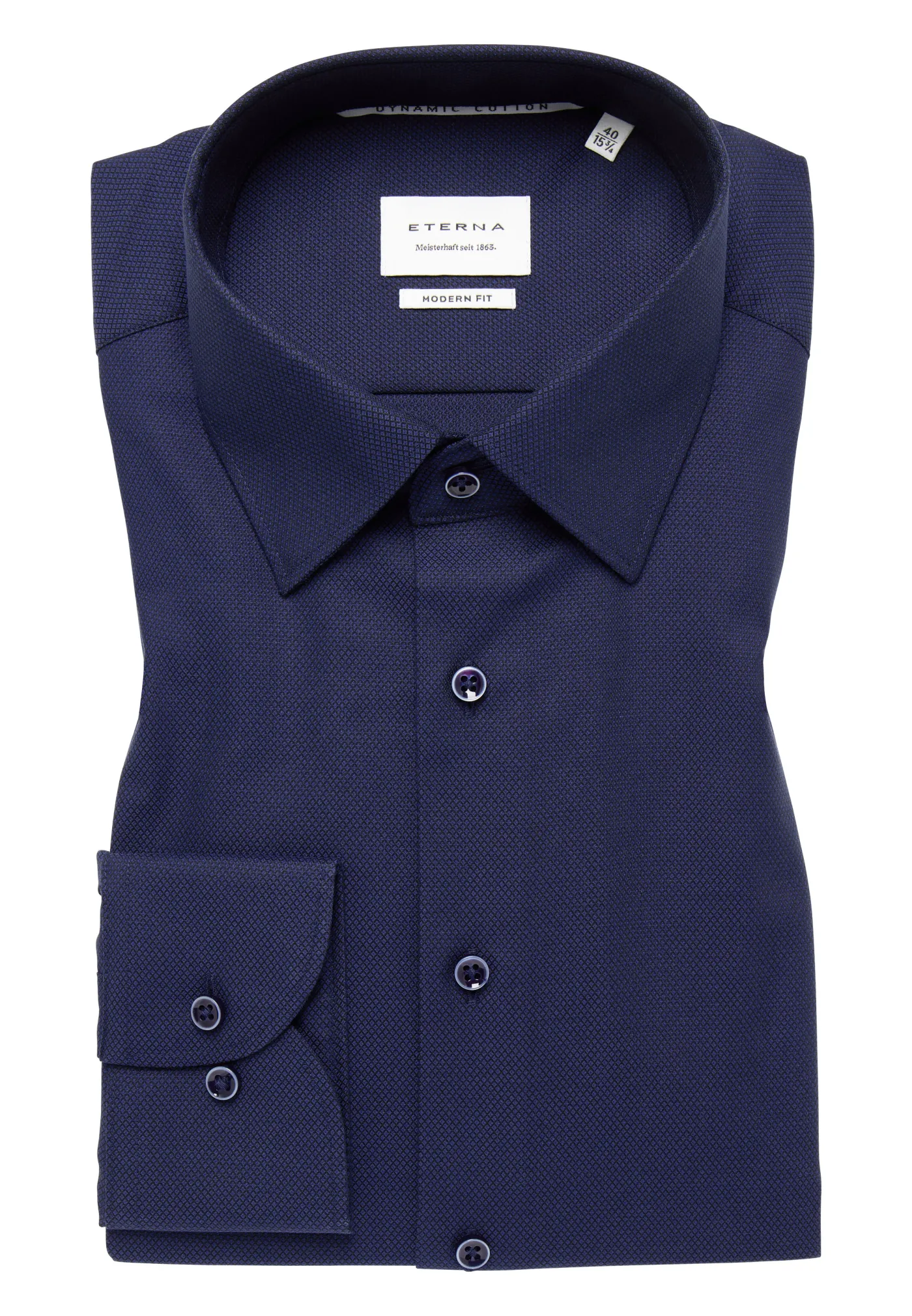 Dynamic Cotton Dobbydesign Langarm