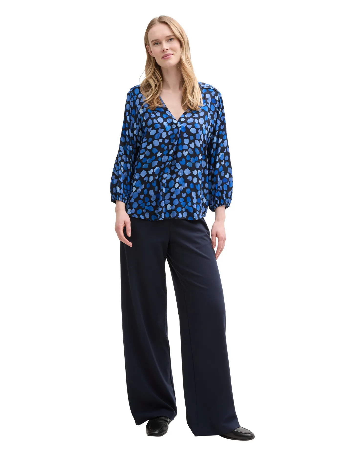 Bluse mit V-Ausschnitt