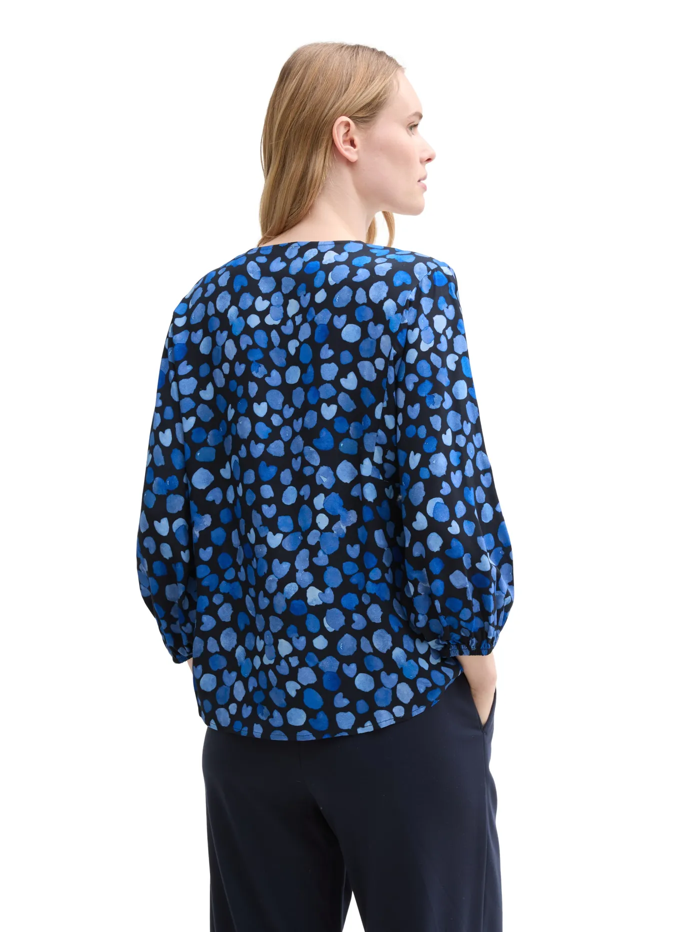 Bluse mit V-Ausschnitt