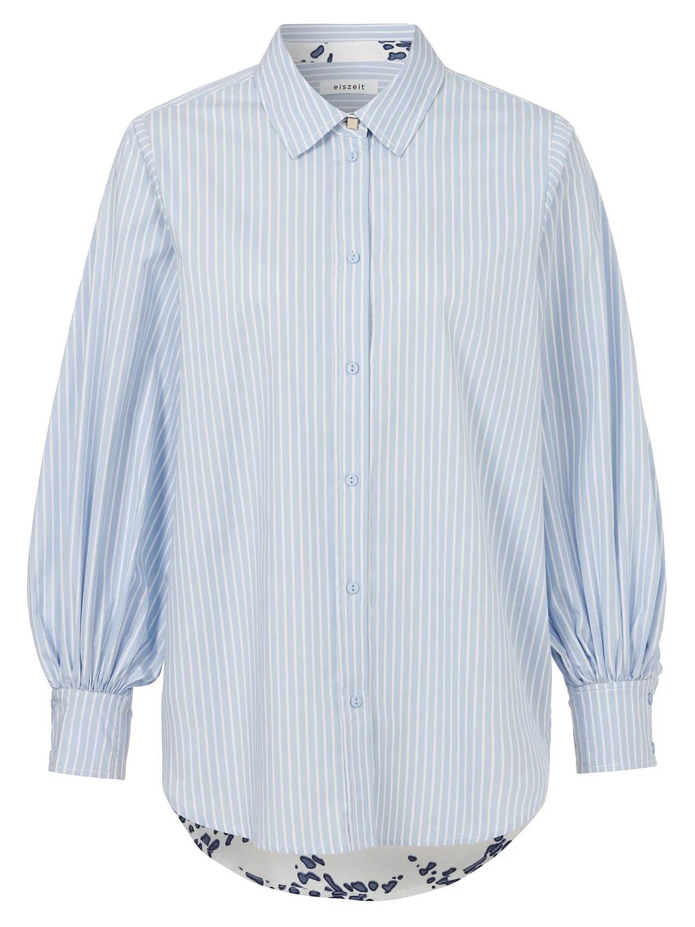 Bluse Hemdkragen 1/1 Arm Druck