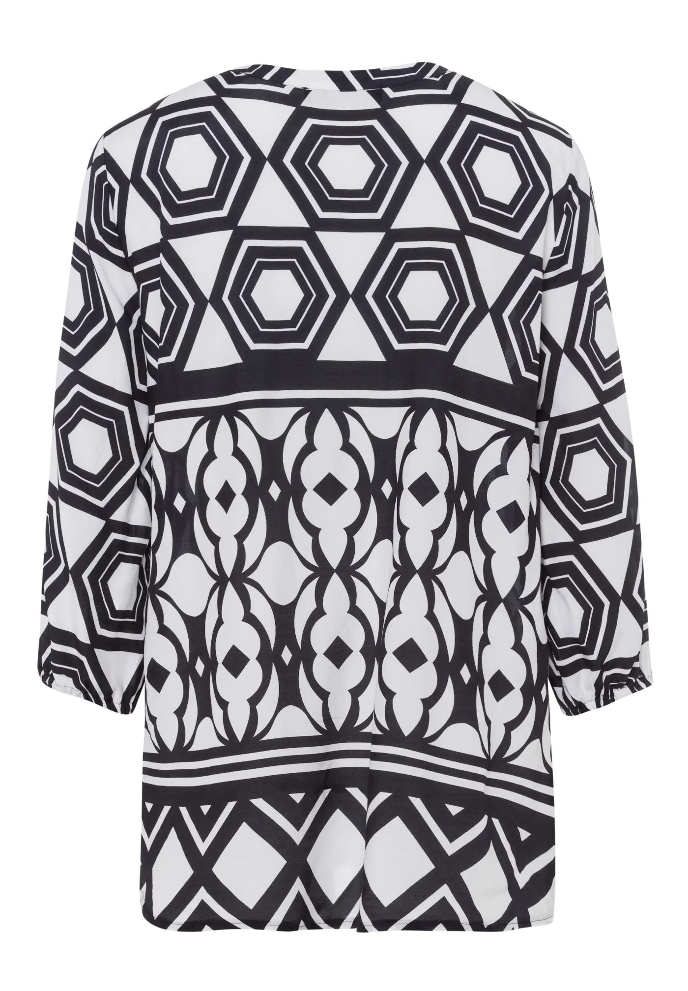 Bluse SEASIDE SERENITY mit grafischem Muster