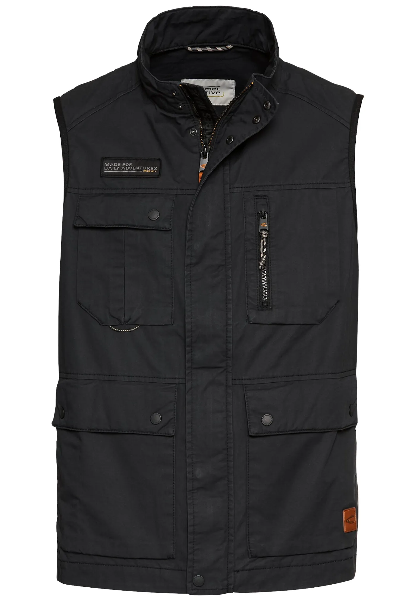 Outdoor-Weste mit Stehkragen