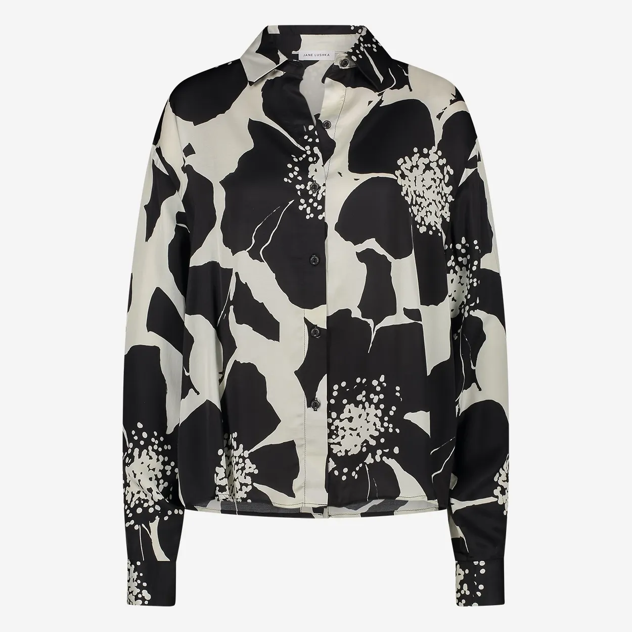 Avine printed shine viscose blouse