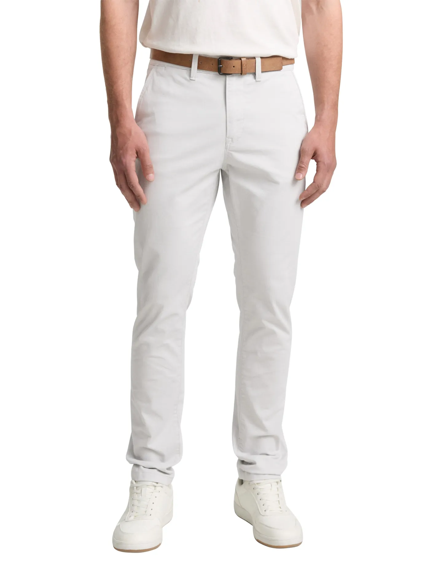 Slim Chino Hose mit Gürtel