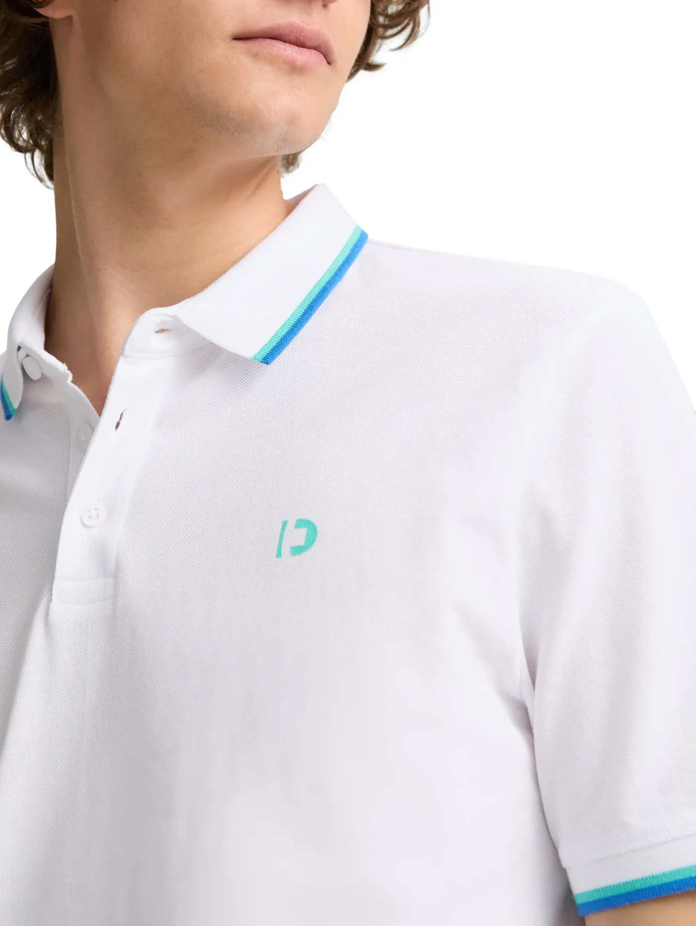 Piqué Poloshirt mit Logo-Print