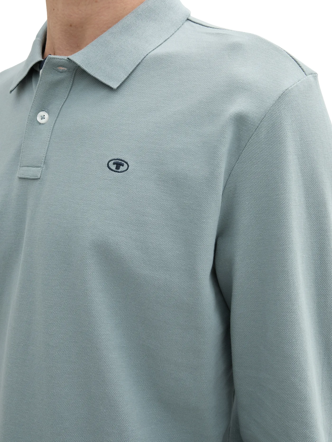 Langarm Piqué Poloshirt