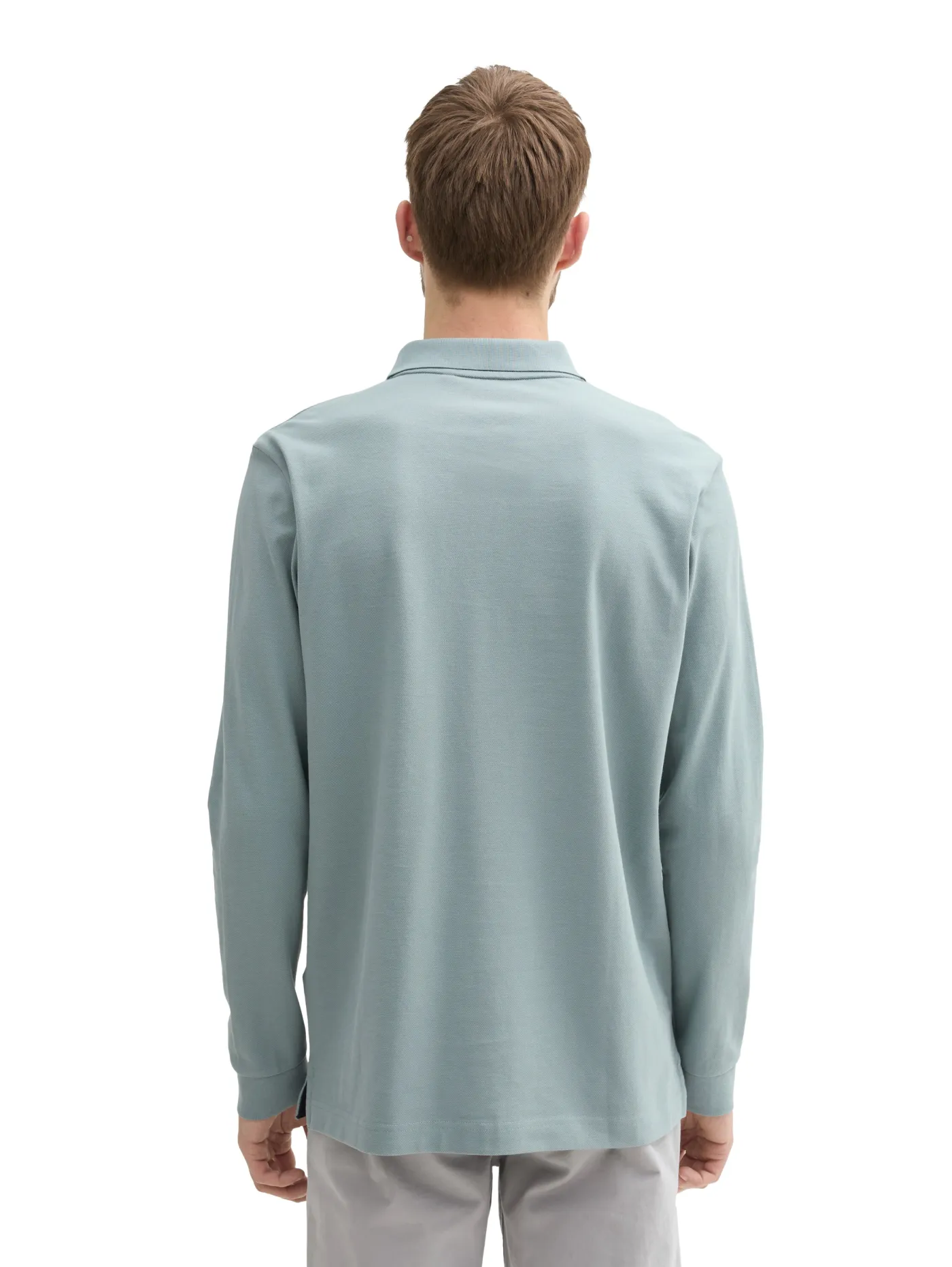 Langarm Piqué Poloshirt