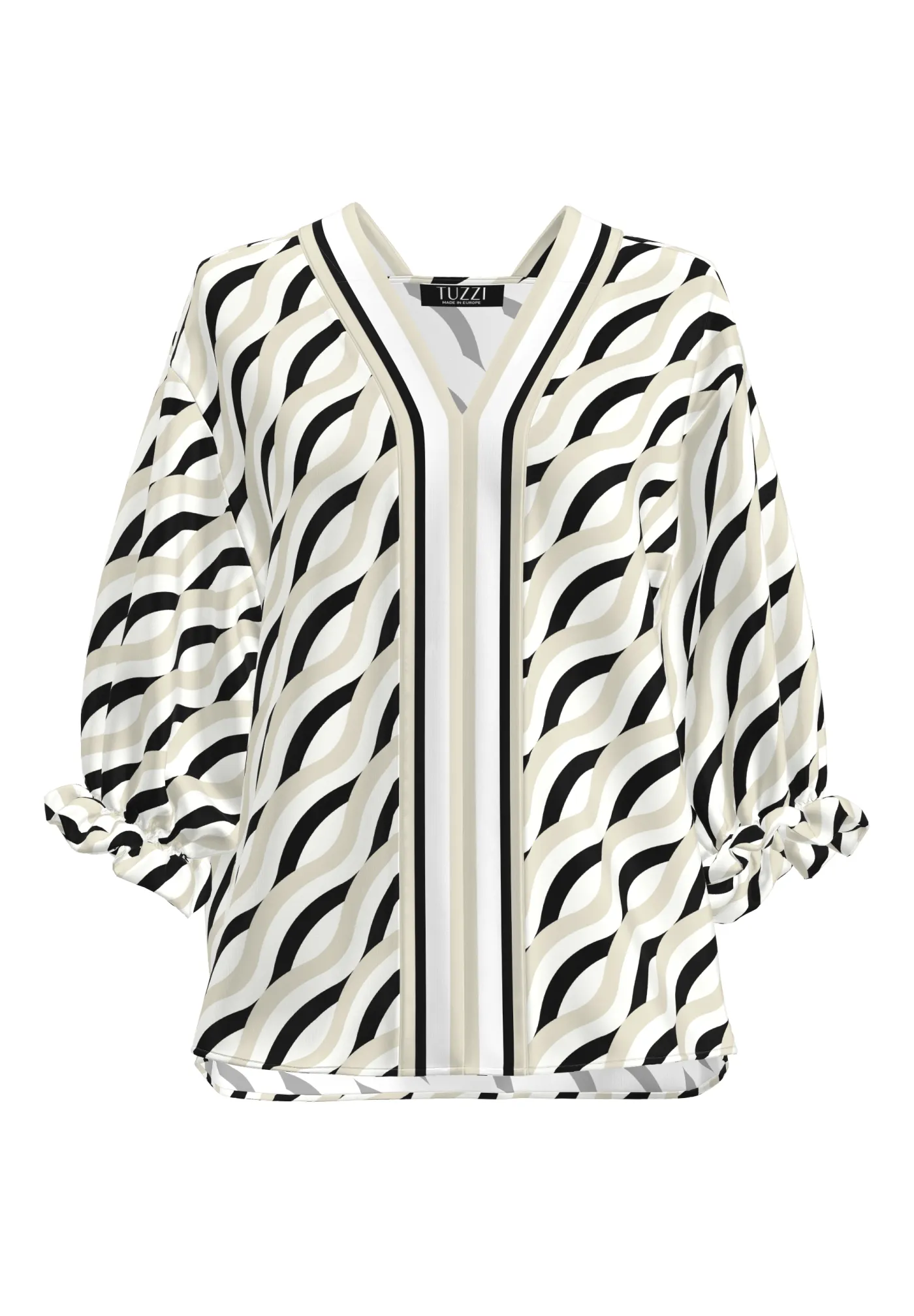 Bluse LOBSTER BAY mit Kontrast-Details