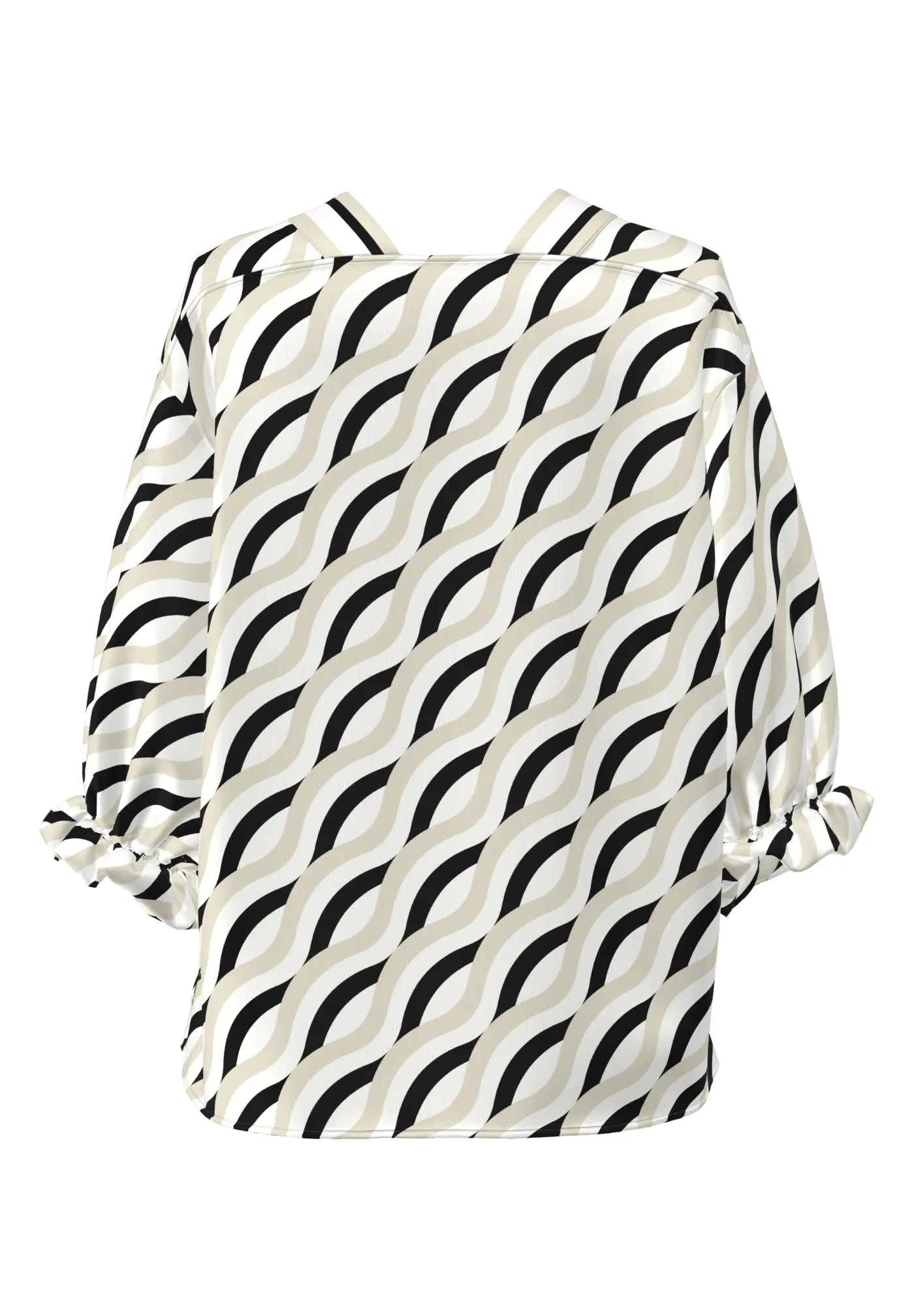 Bluse LOBSTER BAY mit Kontrast-Details