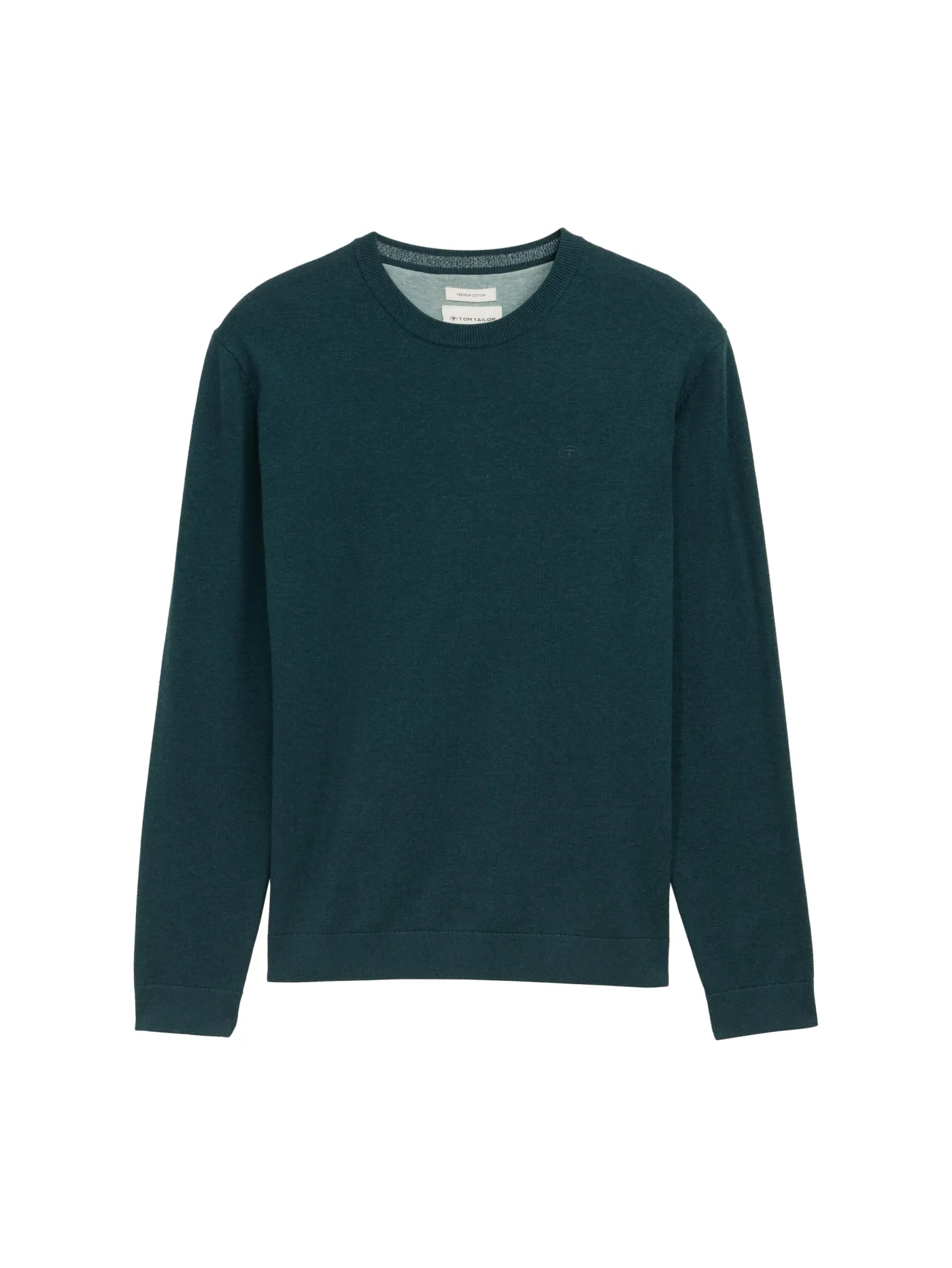 Basic Strickpullover aus Baumwolle