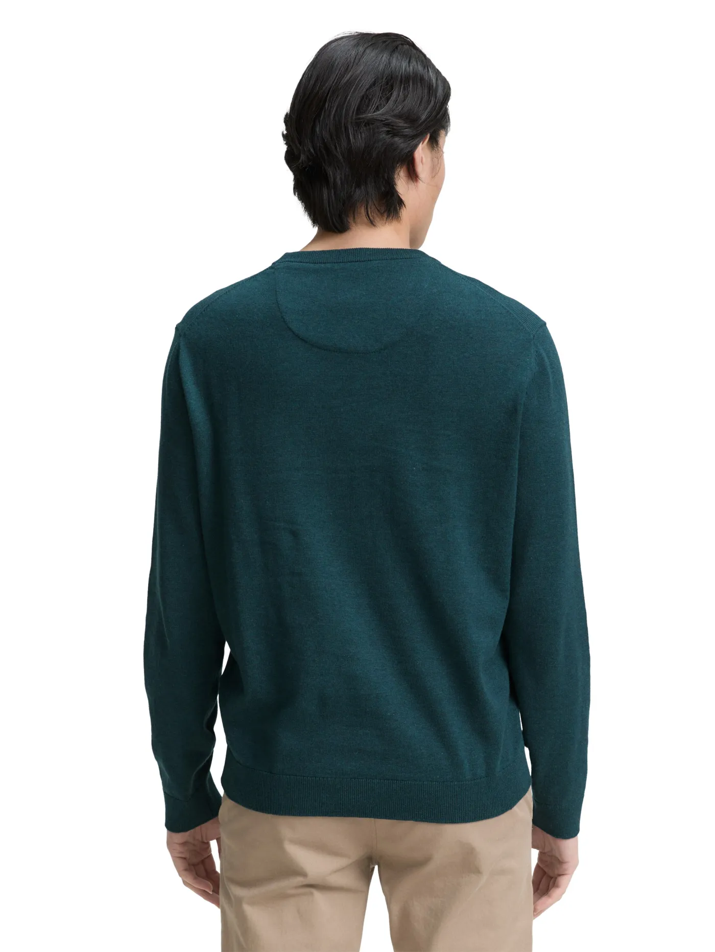 Basic Strickpullover aus Baumwolle