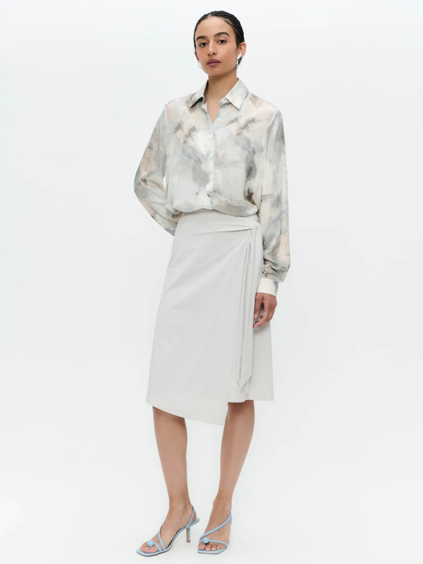 SisiN printed silk viscose blouse