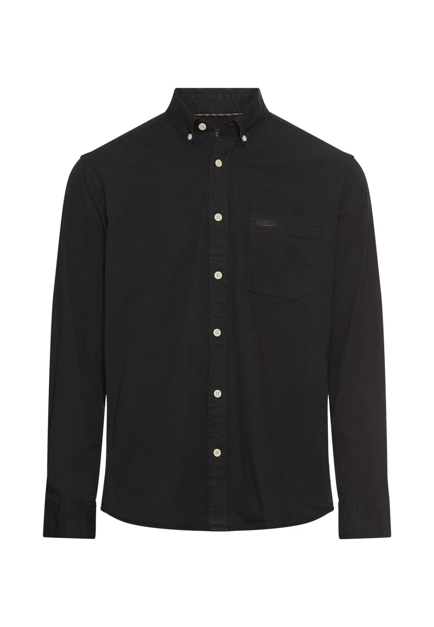 Langarmhemd mit Button-Down Kragen