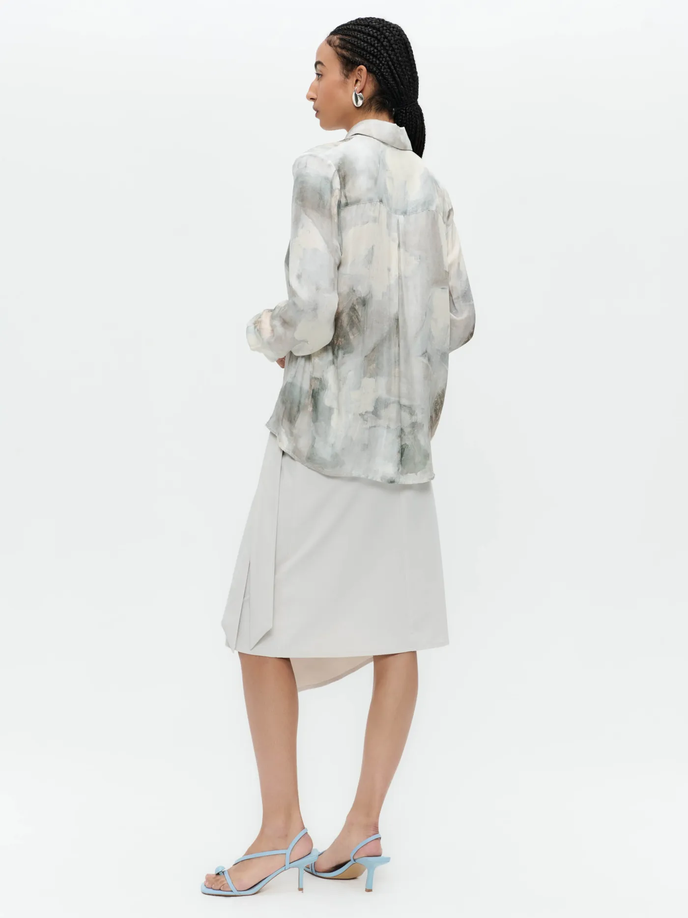 SisiN printed silk viscose blouse