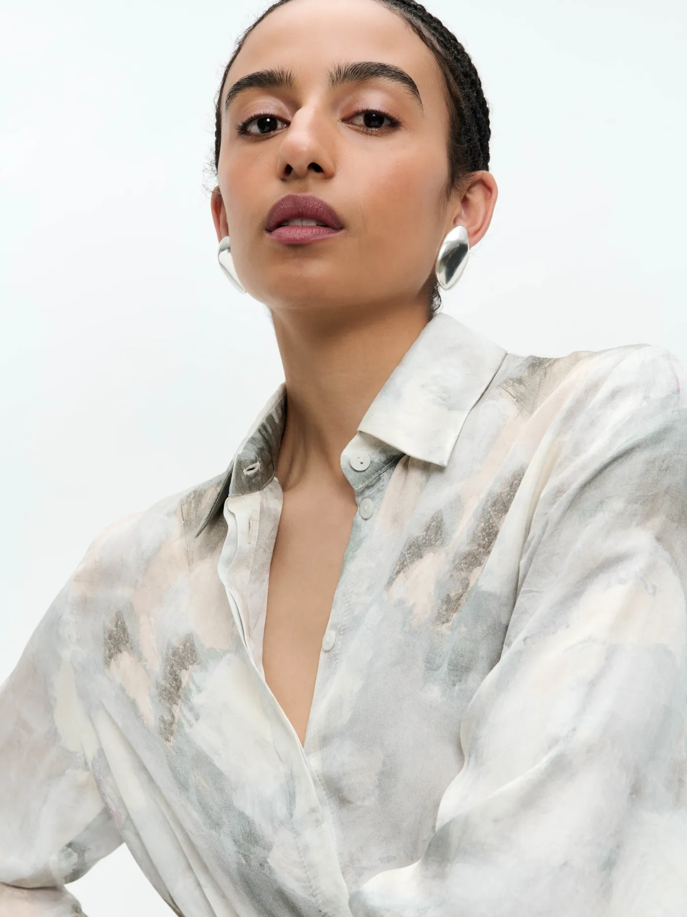 SisiN printed silk viscose blouse