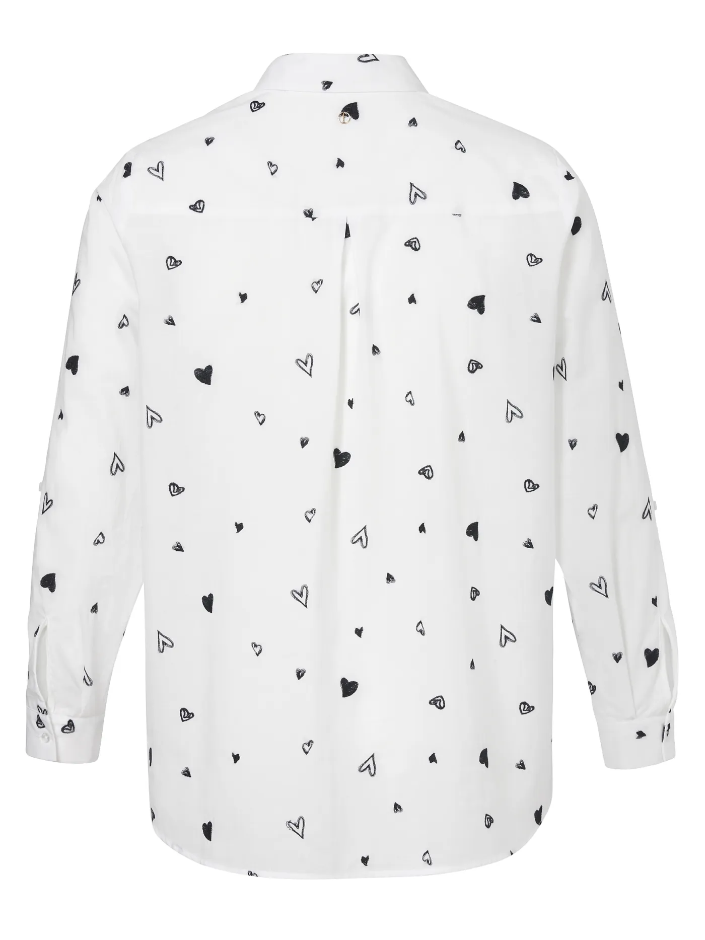 Bluse Hemdkragen 1/1 Arm  Stickerei