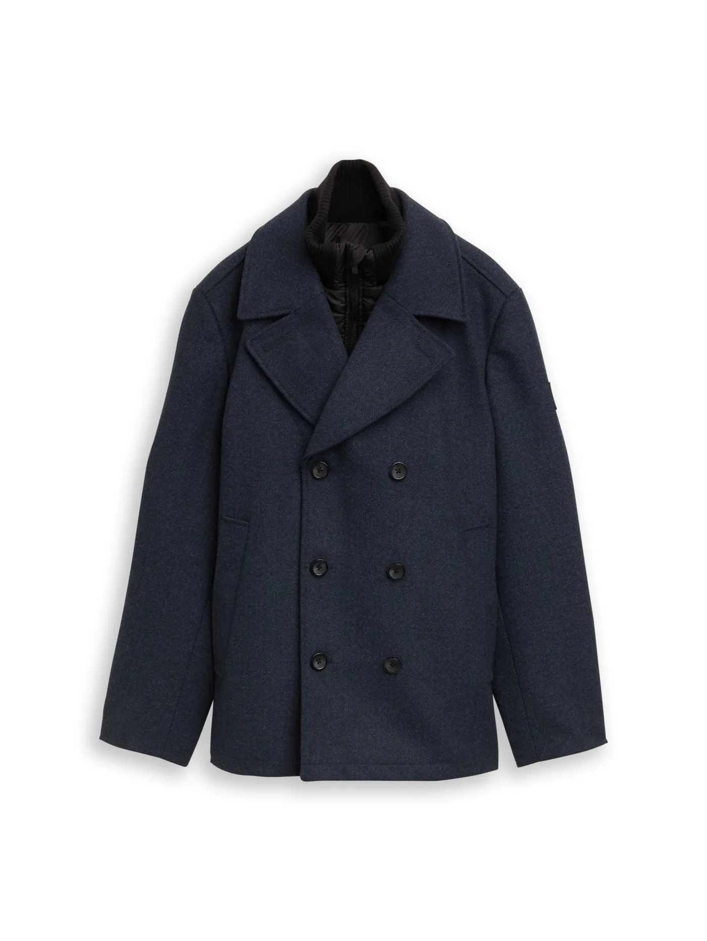2-in-1 Wolljacke mit abnehmbarer Innenjacke