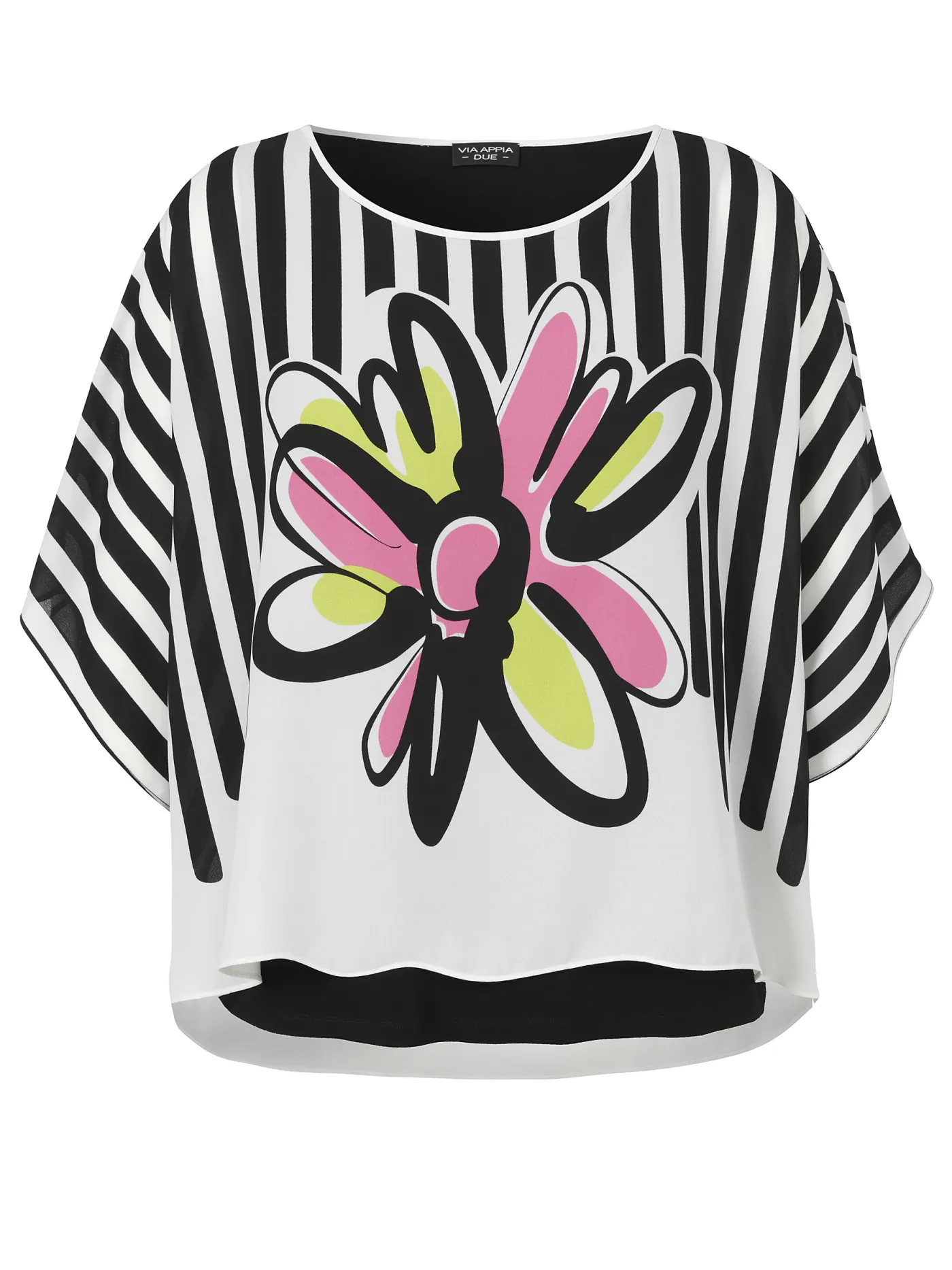 Bluse Rundhals 1/2 Arm Druck