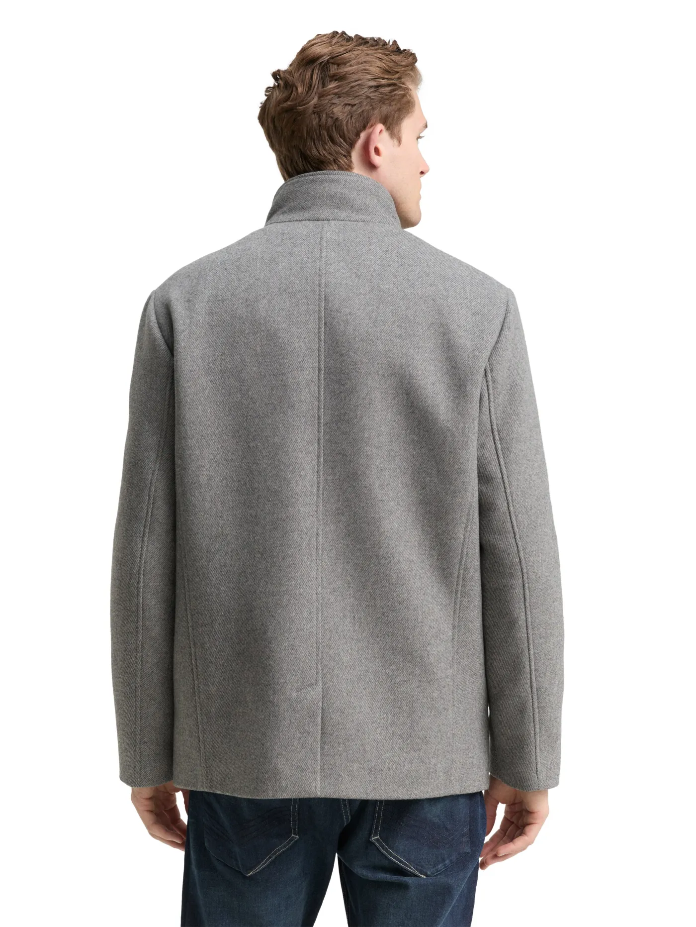 2-in-1 Wolljacke mit abnehmbarer Innenjacke