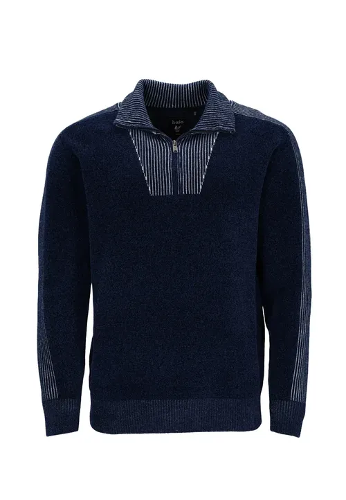 H Chenille Troyer Pullover
