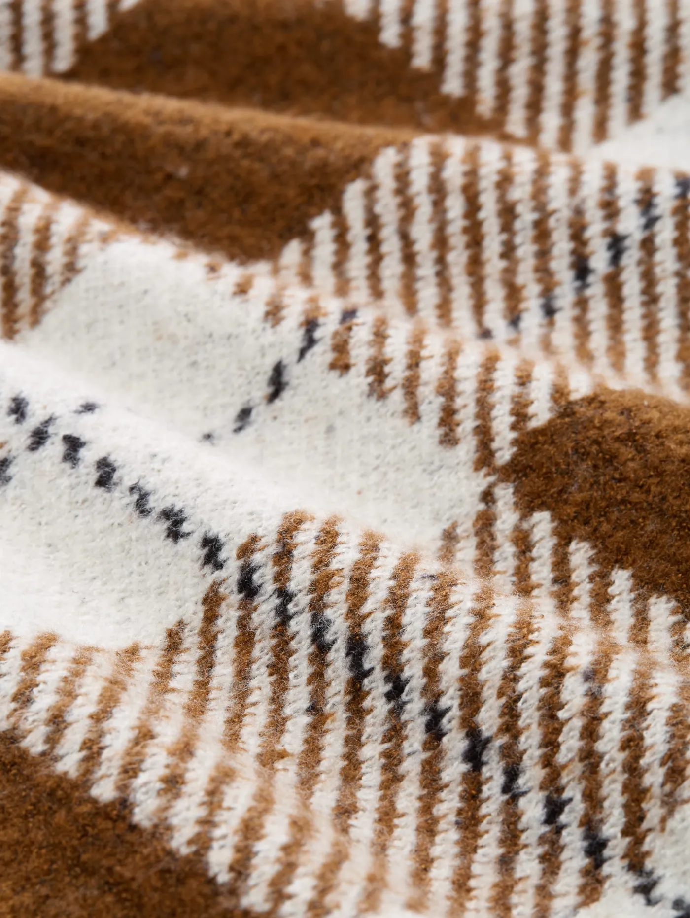 Relaxed Fit Strickjacke mit Karomuster