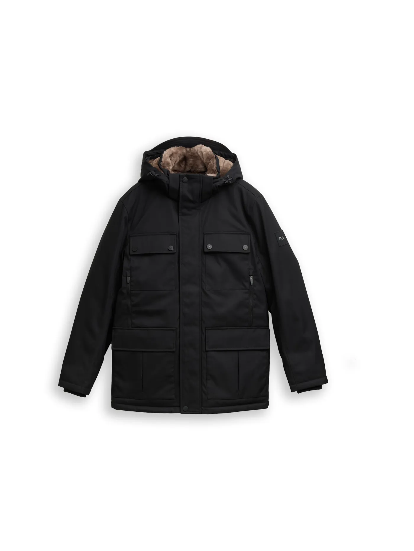 Übergangsjacke mit aufgesetzten Taschen