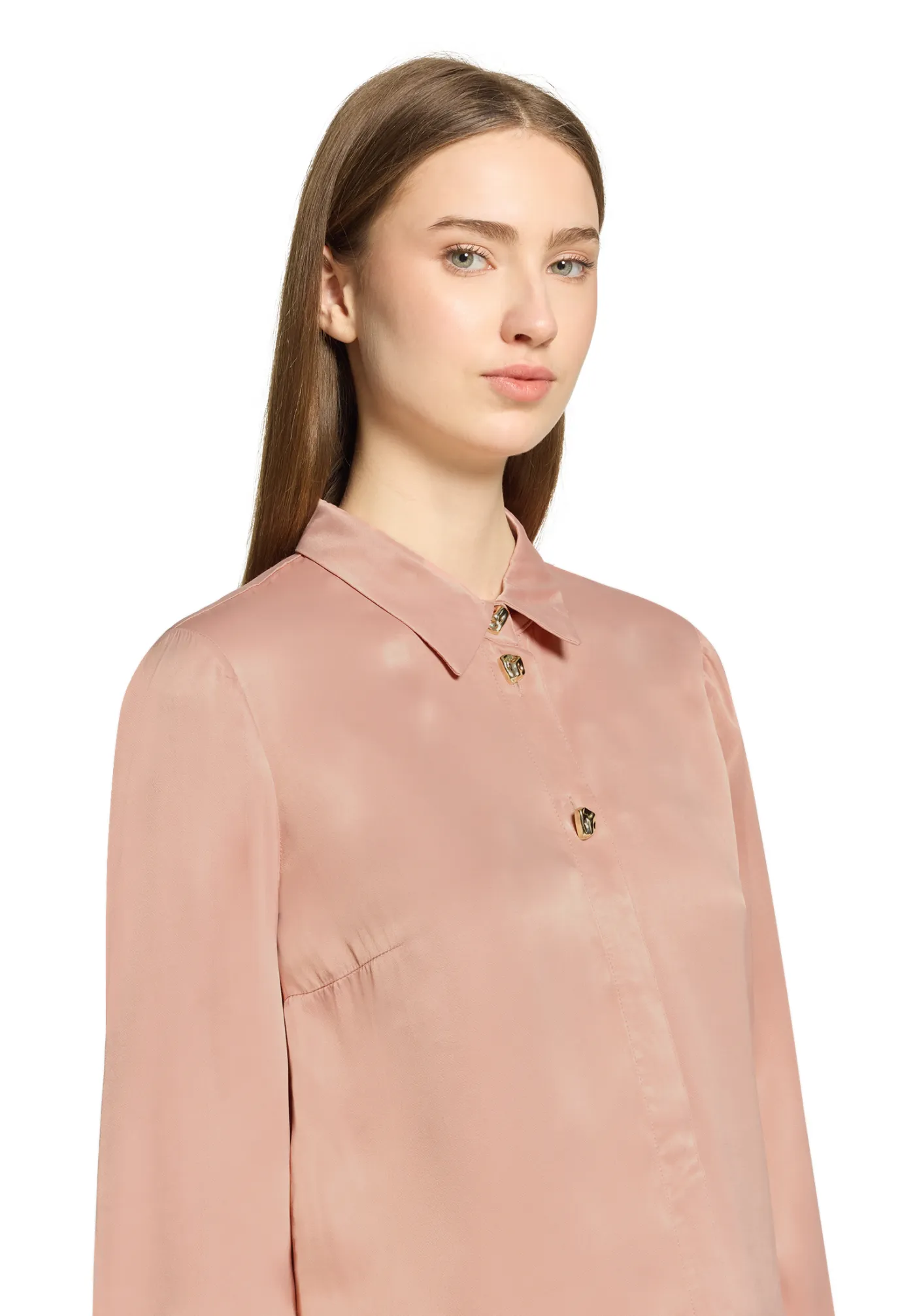 Satin-Bluse