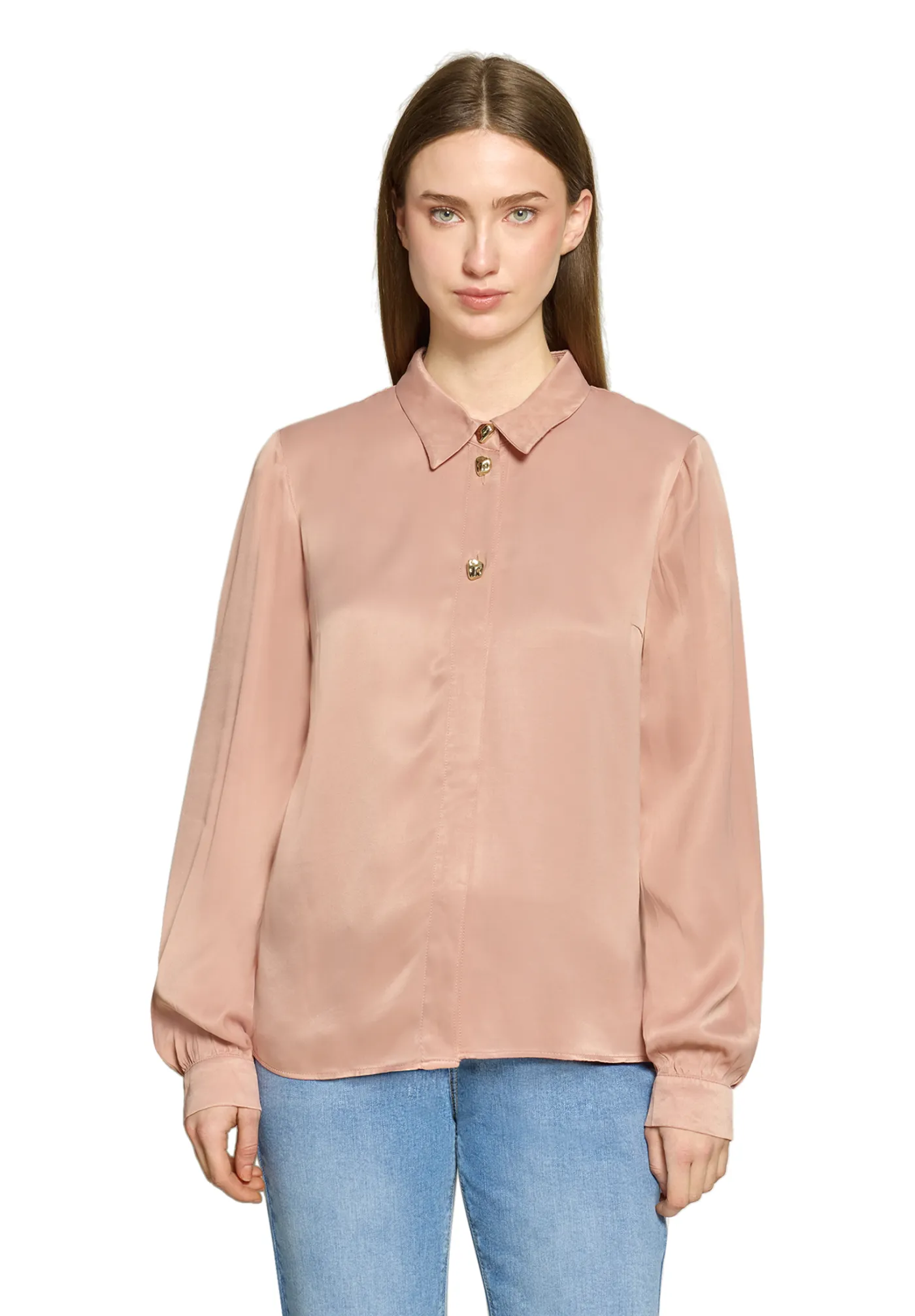 Satin-Bluse
