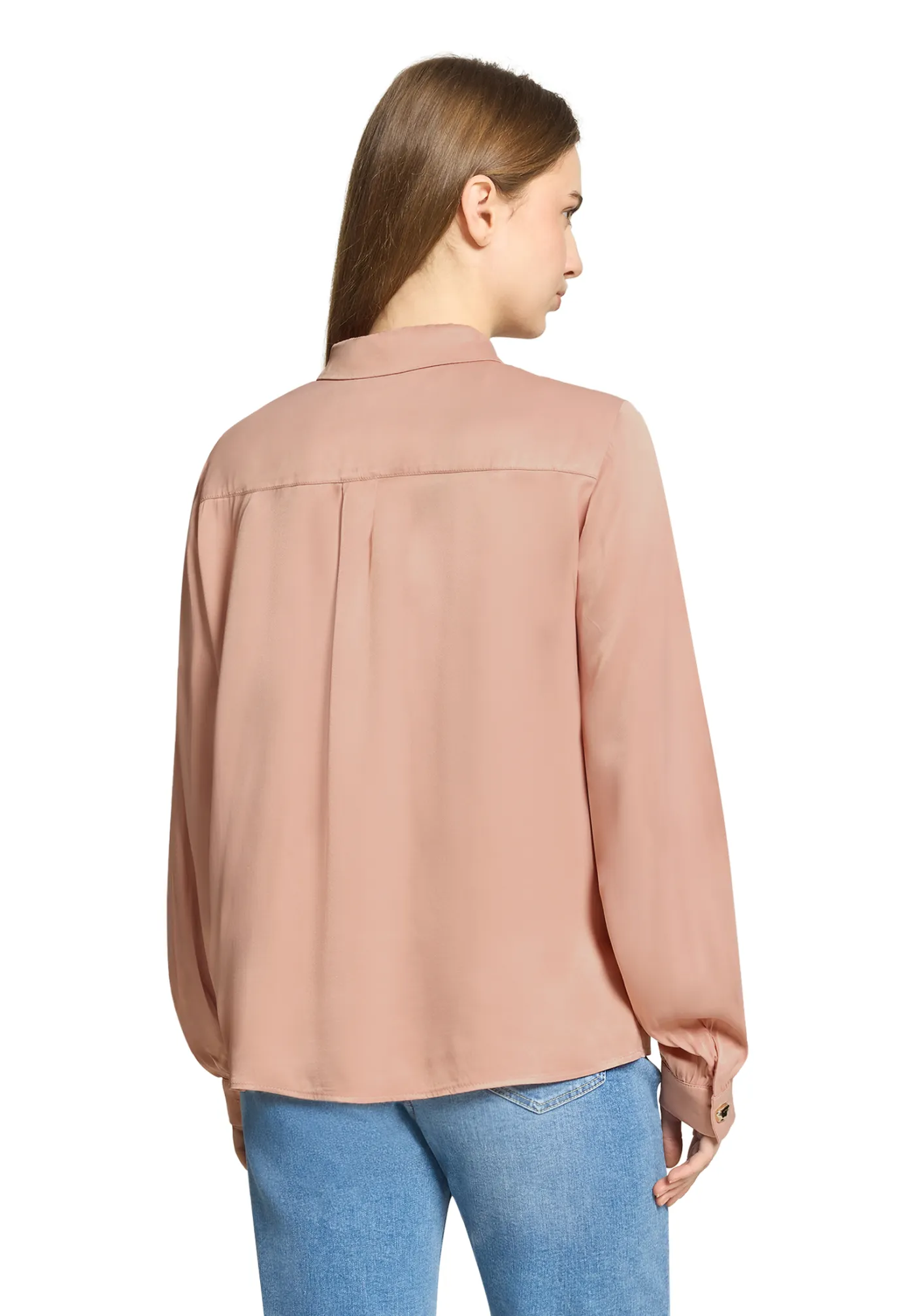 Satin-Bluse