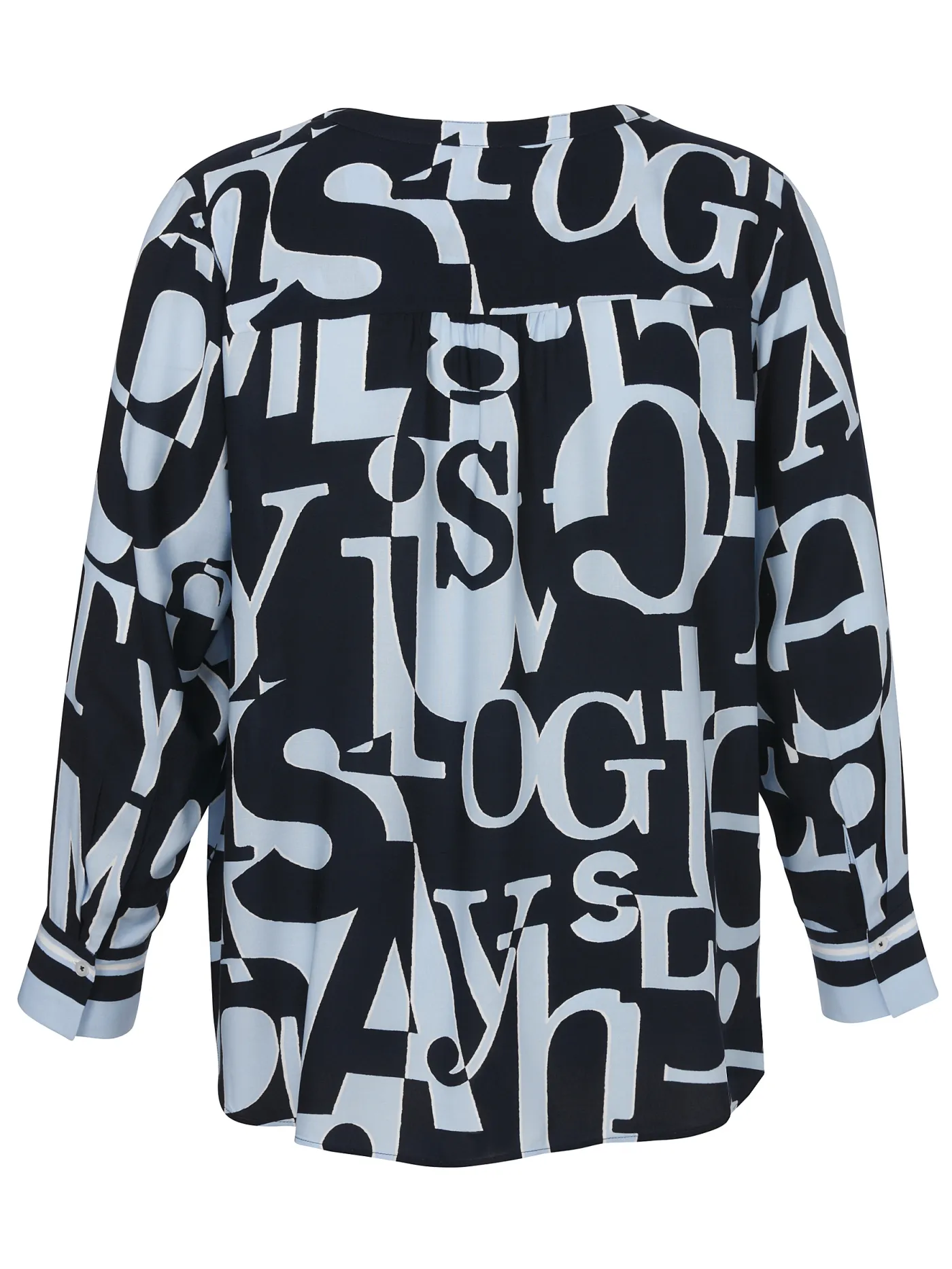 Bluse V-Ausschnitt 1/1 Arm Druck