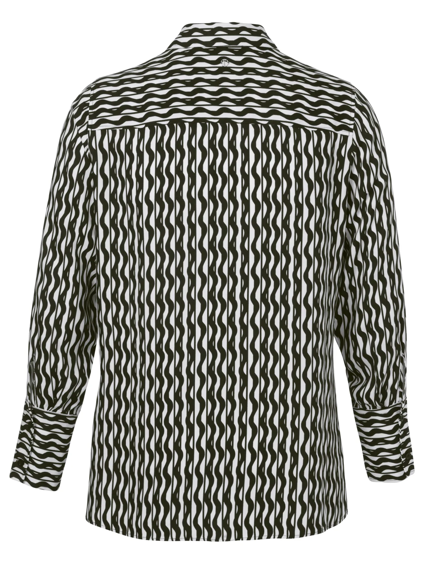 Bluse Hemdkragen 1/1 Arm Druck