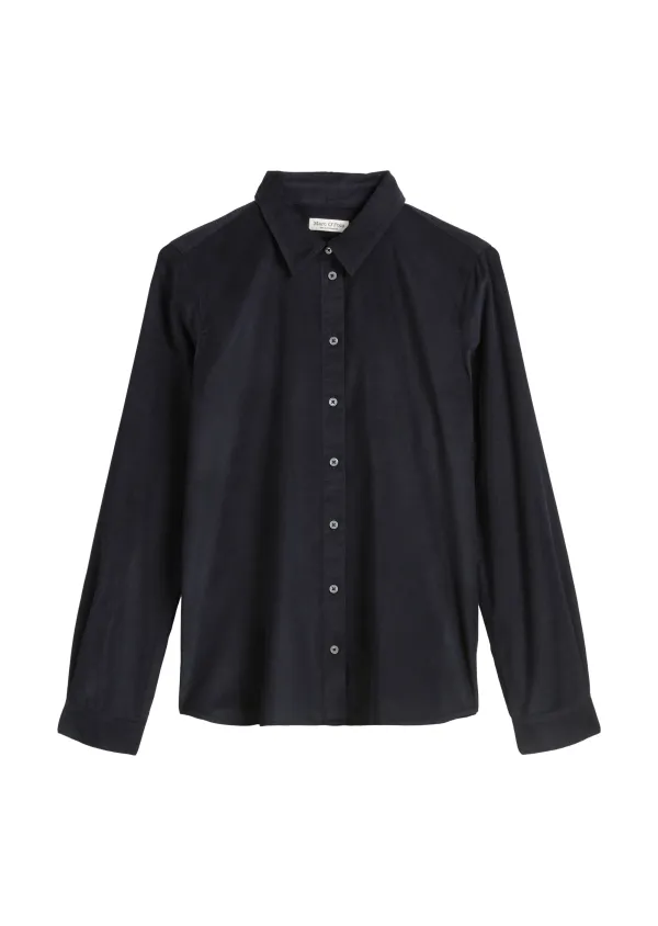 Feincord-Langarm-Bluse regular