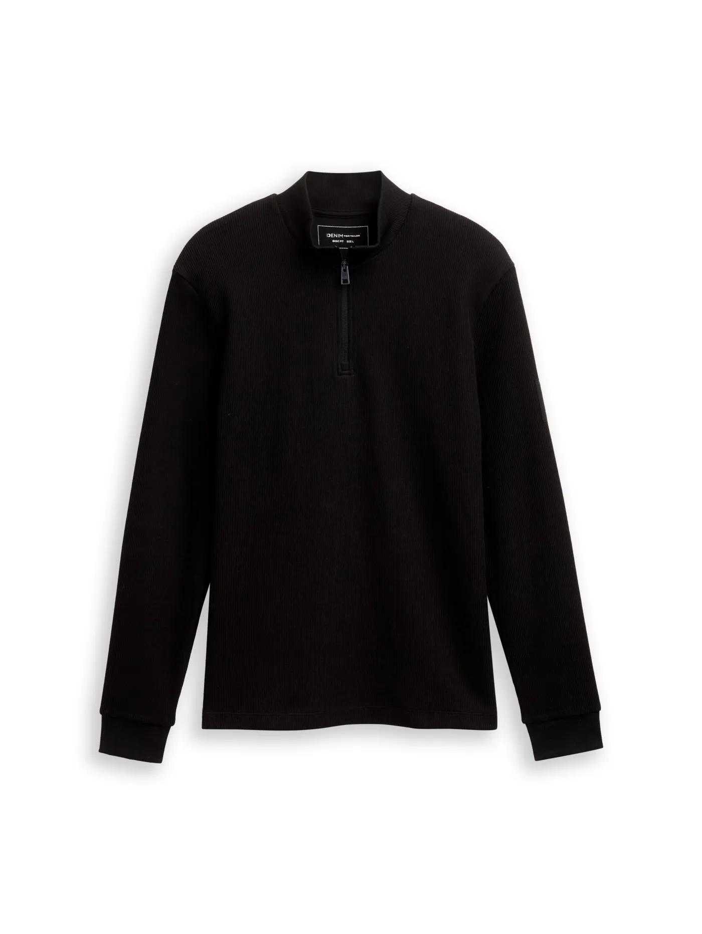 Troyer Langarmshirt mit Rippstruktur