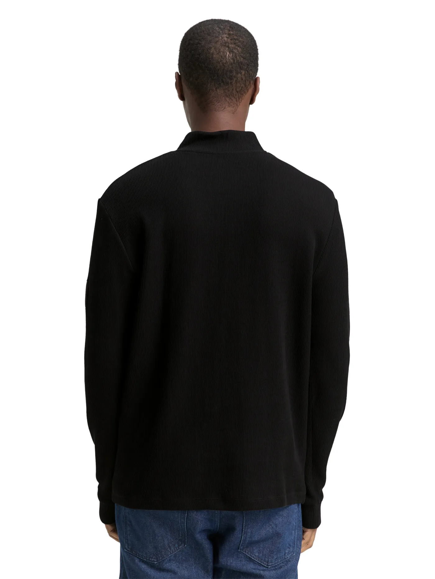 Troyer Langarmshirt mit Rippstruktur