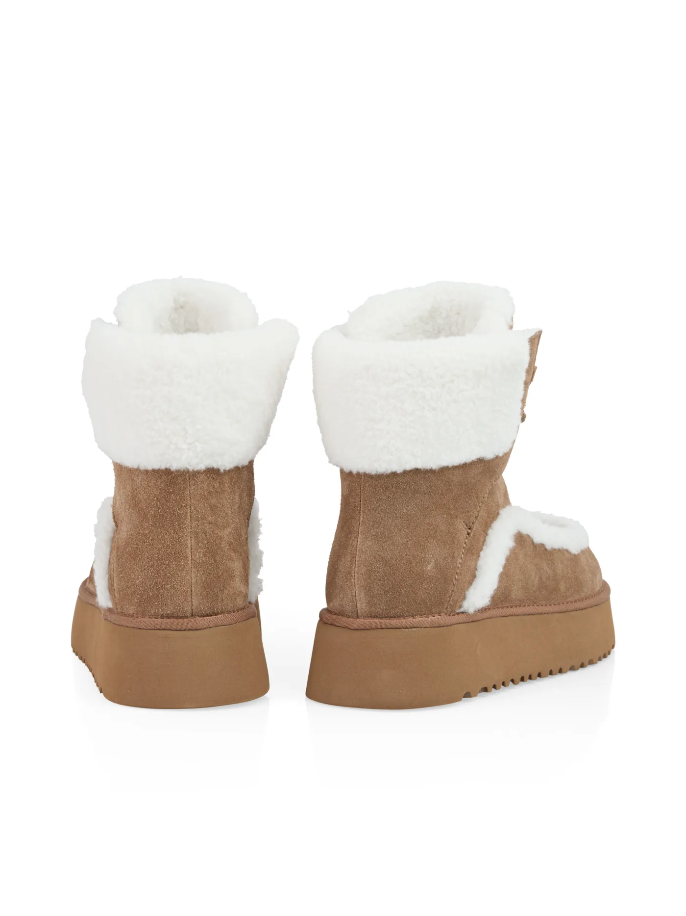 Plateau-Stiefelette mit Schnürung