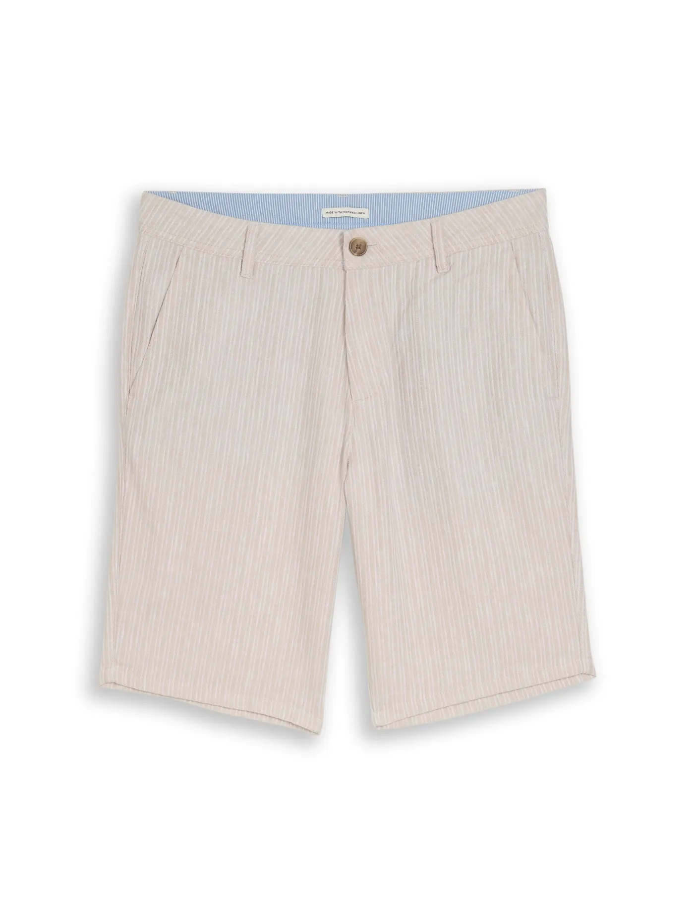 TTREGULAR Chino Shorts mit Leinenanteil